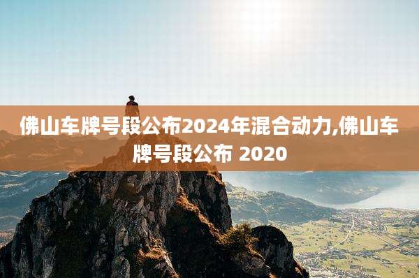 佛山车牌号段公布2024年混合动力,佛山车牌号段公布 2020