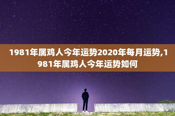 1981年属鸡人今年运势2020年每月运势,1981年属鸡人今年运势如何