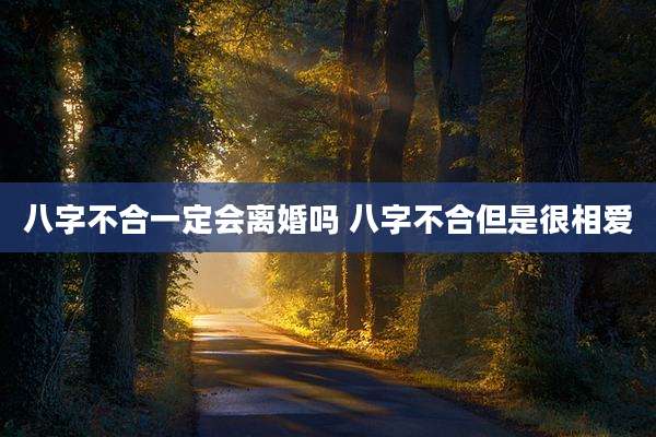 八字不合一定会离婚吗 八字不合但是很相爱