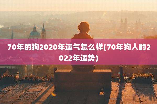 70年的狗2020年运气怎么样(70年狗人的2022年运势)