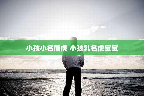 小孩小名属虎 小孩乳名虎宝宝