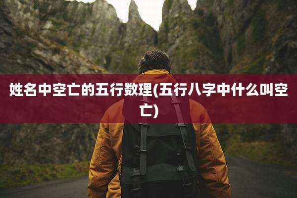 姓名中空亡的五行数理(五行八字中什么叫空亡)