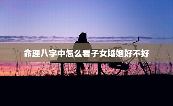 命理八字中怎么看子女婚姻好不好