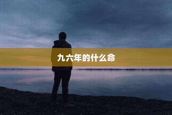 九六年的什么命