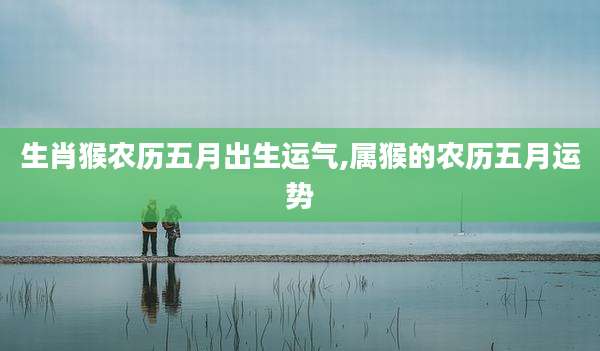 生肖猴农历五月出生运气,属猴的农历五月运势