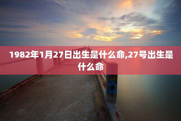 1982年1月27日出生是什么命,27号出生是什么命