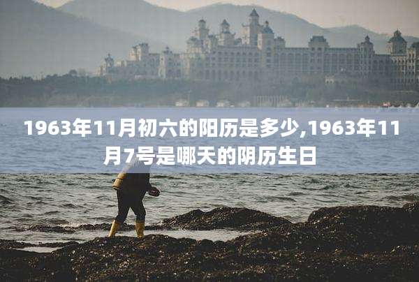 1963年11月初六的阳历是多少,1963年11月7号是哪天的阴历生日