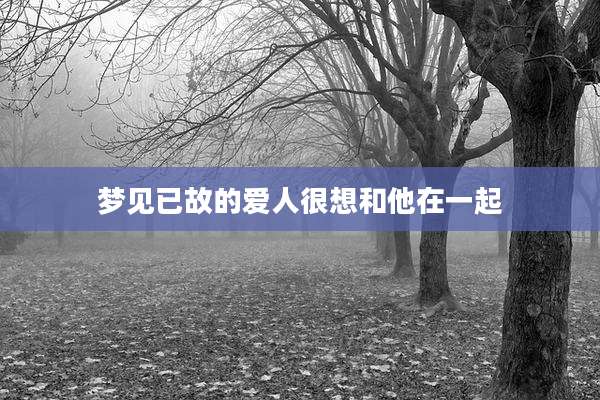 梦见已故的爱人很想和他在一起