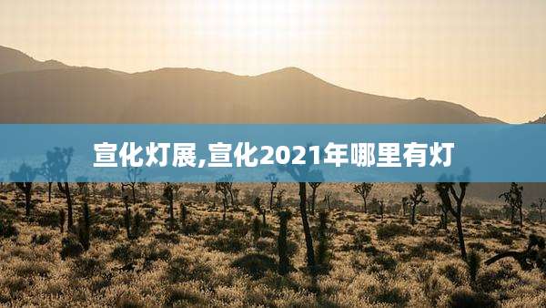 宣化灯展,宣化2021年哪里有灯