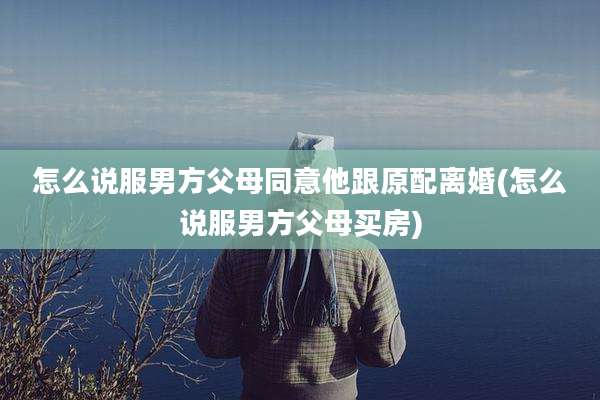 怎么说服男方父母同意他跟原配离婚(怎么说服男方父母买房)