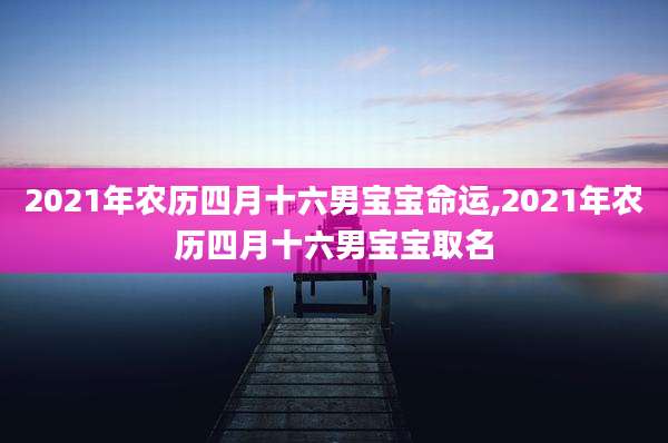 2021年农历四月十六男宝宝命运,2021年农历四月十六男宝宝取名