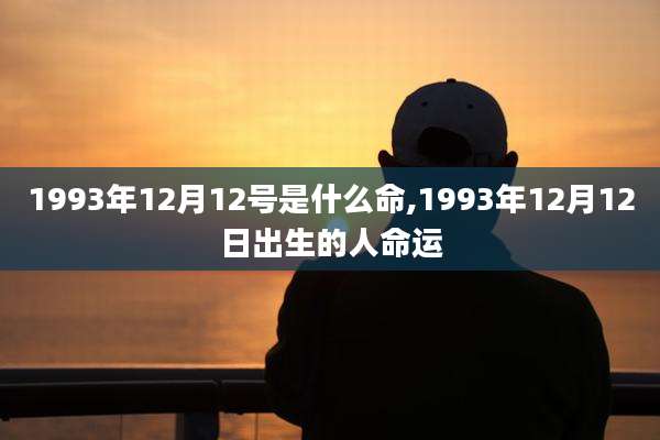 1993年12月12号是什么命,1993年12月12日出生的人命运