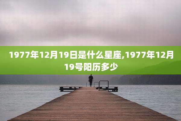 1977年12月19日是什么星座,1977年12月19号阳历多少