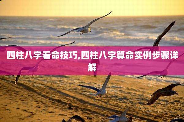 四柱八字看命技巧,四柱八字算命实例步骤详解