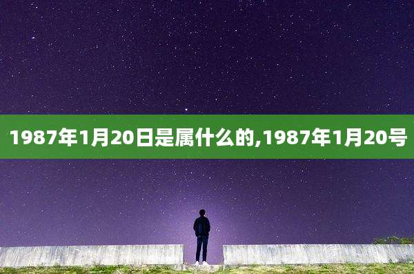 1987年1月20日是属什么的,1987年1月20号