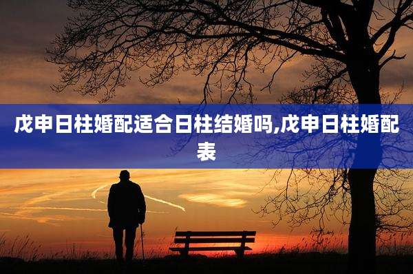 戊申日柱婚配适合日柱结婚吗,戊申日柱婚配表