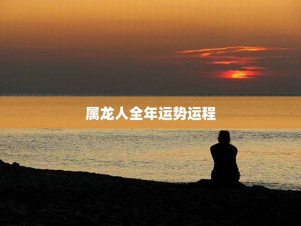 属龙人全年运势运程