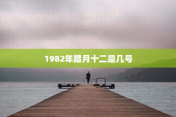 1982年腊月十二是几号