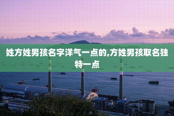 姓方姓男孩名字洋气一点的,方姓男孩取名独特一点