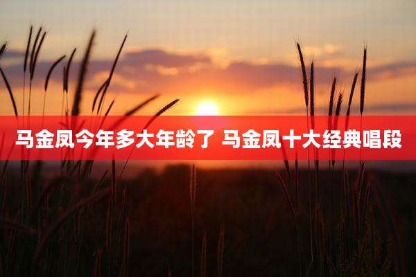 马金凤今年多大年龄了 马金凤十大经典唱段