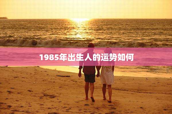 1985年出生人的运势如何