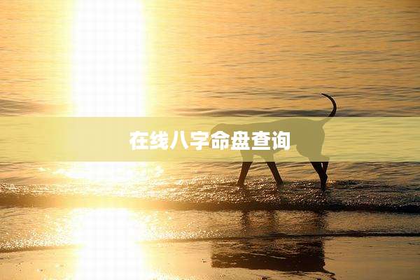 在线八字命盘查询