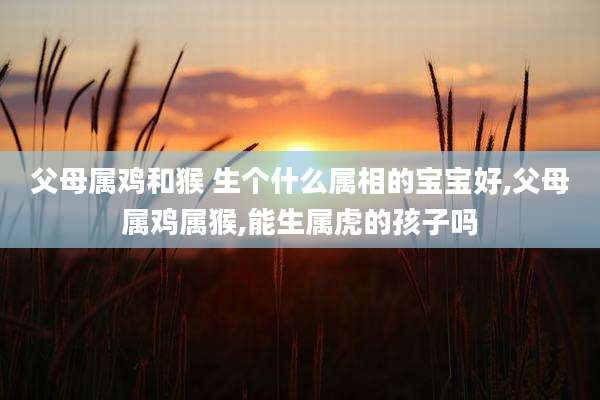 父母属鸡和猴 生个什么属相的宝宝好,父母属鸡属猴,能生属虎的孩子吗