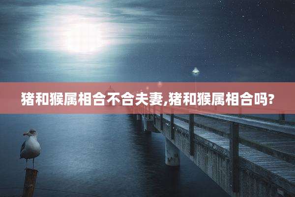 猪和猴属相合不合夫妻,猪和猴属相合吗?