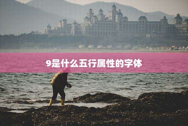 9是什么五行属性的字体