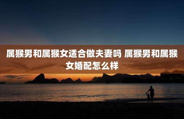 属猴男和属猴女适合做夫妻吗 属猴男和属猴女婚配怎么样