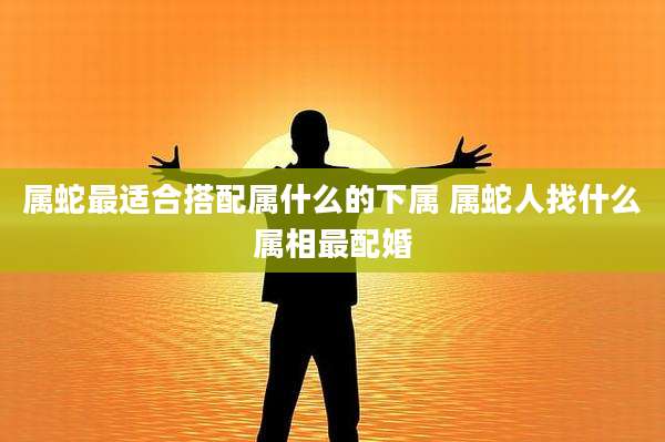 属蛇最适合搭配属什么的下属 属蛇人找什么属相最配婚