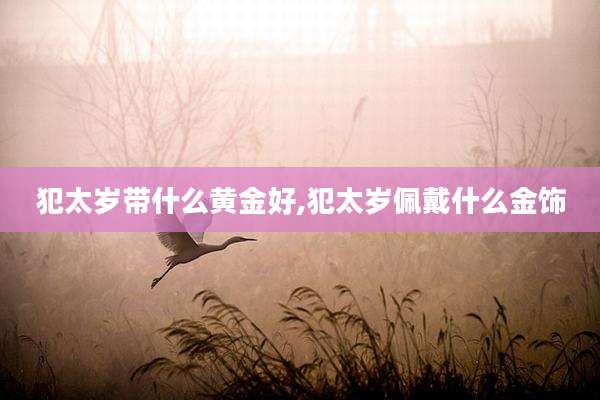 犯太岁带什么黄金好,犯太岁佩戴什么金饰