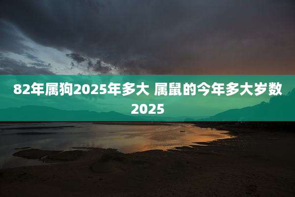 82年属狗2025年多大 属鼠的今年多大岁数2025