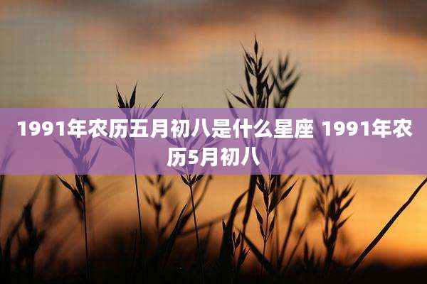 1991年农历五月初八是什么星座 1991年农历5月初八