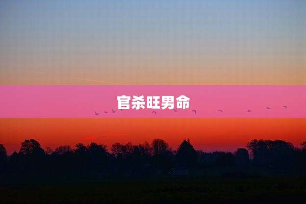 官杀旺男命