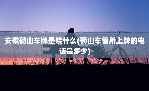 安徽砀山车牌是皖什么(砀山车管所上牌的电话是多少)