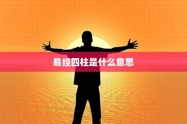 易经四柱是什么意思