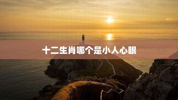 十二生肖哪个是小人心眼