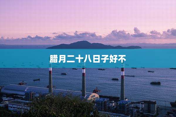 腊月二十八日子好不