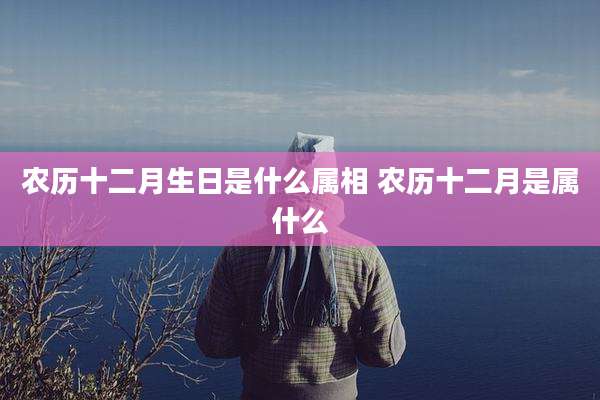 农历十二月生日是什么属相 农历十二月是属什么