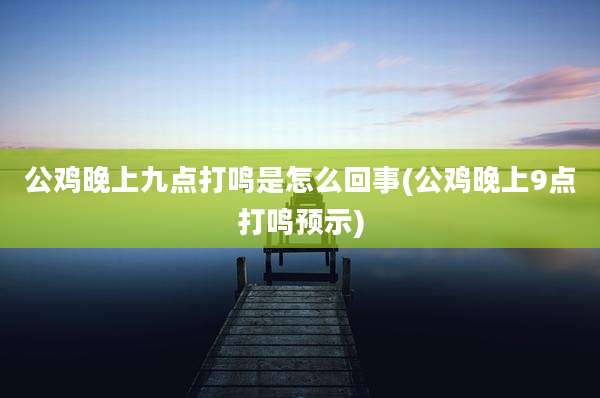 公鸡晚上九点打鸣是怎么回事(公鸡晚上9点打鸣预示)