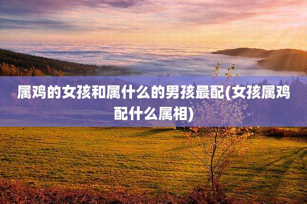 属鸡的女孩和属什么的男孩最配(女孩属鸡配什么属相)