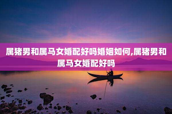 属猪男和属马女婚配好吗婚姻如何,属猪男和属马女婚配好吗