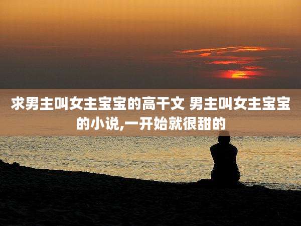 求男主叫女主宝宝的高干文 男主叫女主宝宝的小说,一开始就很甜的