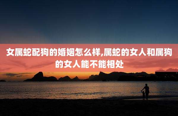 女属蛇配狗的婚姻怎么样,属蛇的女人和属狗的女人能不能相处