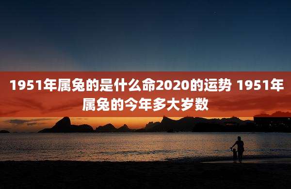 1951年属兔的是什么命2020的运势 1951年属兔的今年多大岁数