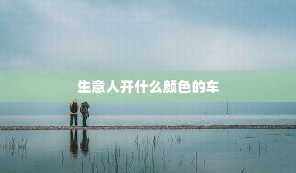 生意人开什么颜色的车