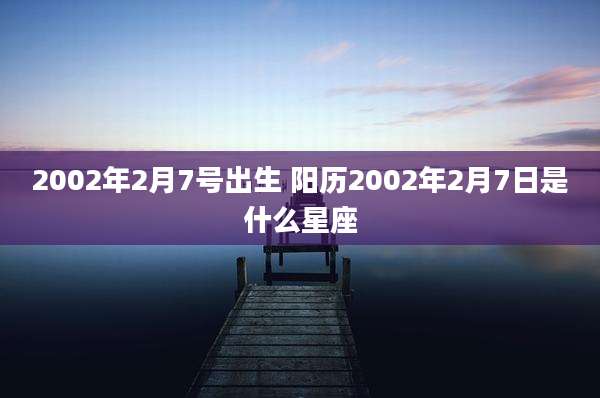 2002年2月7号出生 阳历2002年2月7日是什么星座