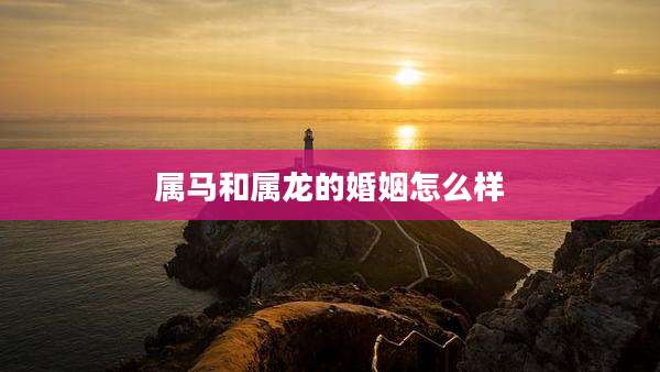 属马和属龙的婚姻怎么样