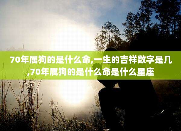 70年属狗的是什么命,一生的吉祥数字是几,70年属狗的是什么命是什么星座
